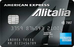 Carta di credito American Express Alitalia Platino per uso personale