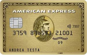 Carta di credito American Express Oro per uso personale