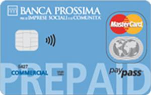 Carta prepagata Banca Prossima Prepaid per uso aziendale